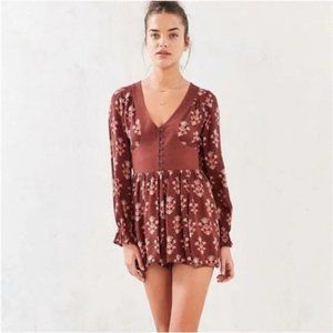 Ecote Floral Brown romper